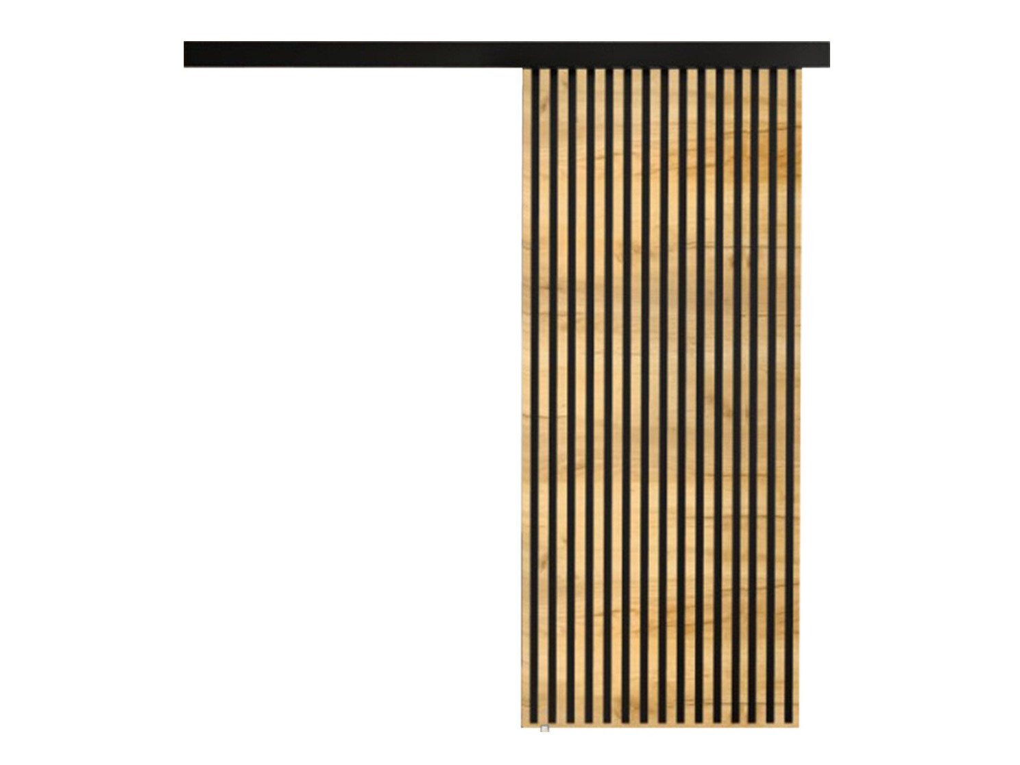 Klizna vrata Dover 202 (Zanatski zlatni hrast + Crno)