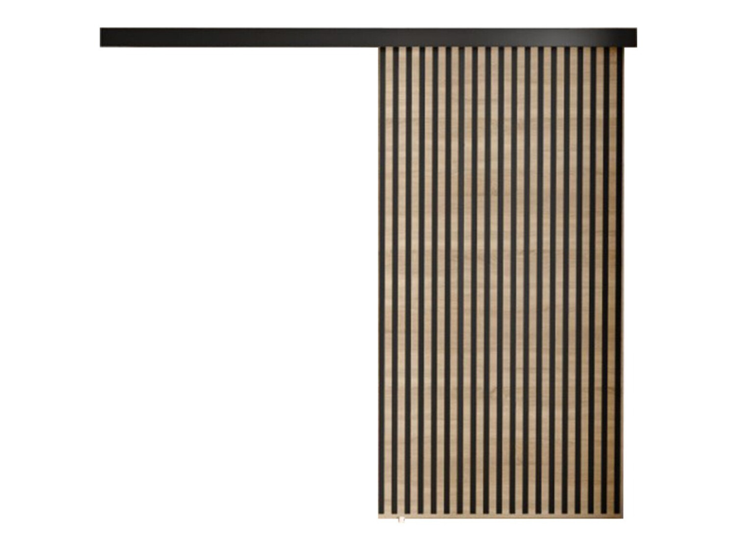 Klizna vrata Dover 204 (Sonoma hrast + Crno)