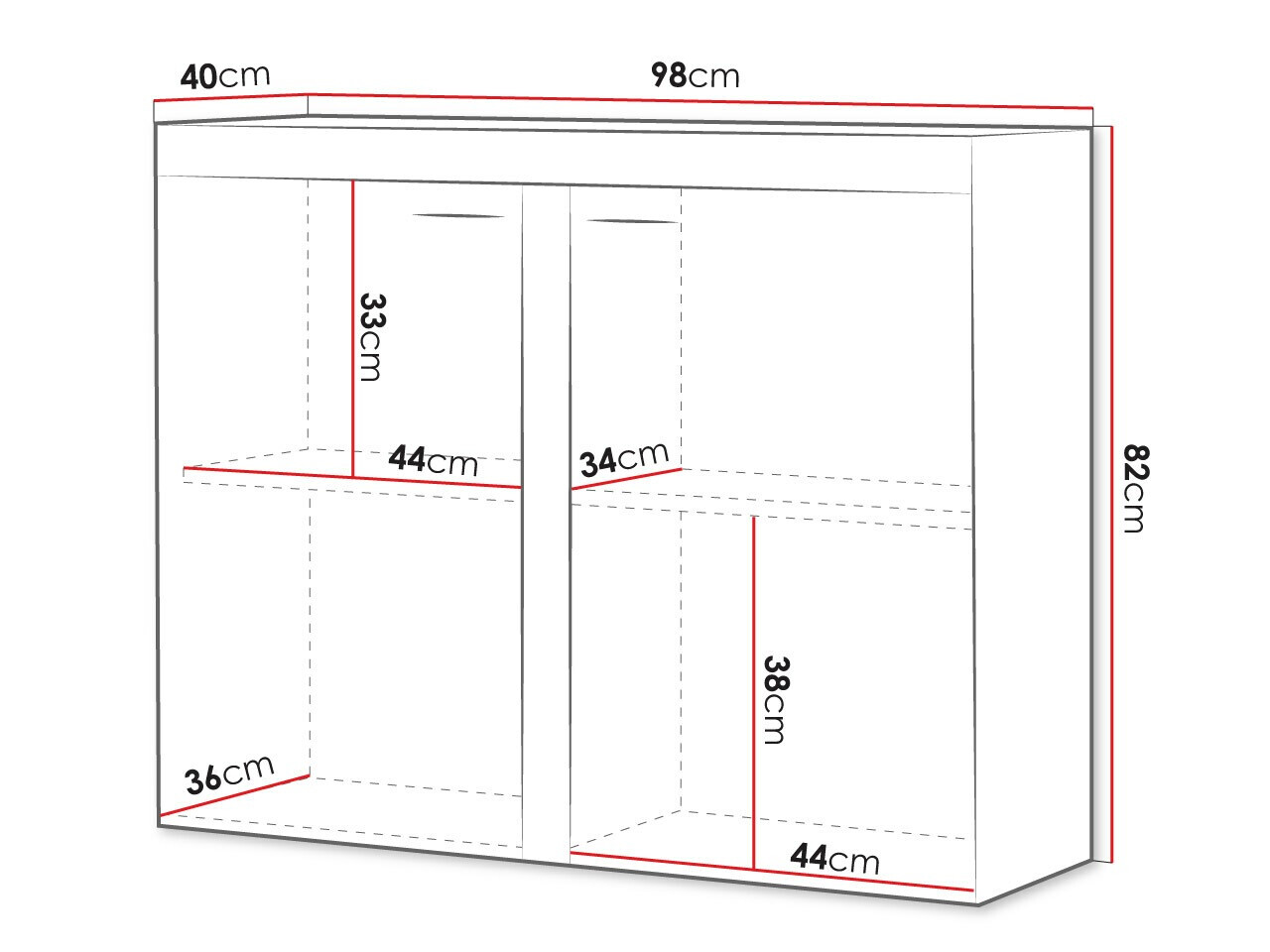 Ormarić Tucson 120 (Belo)