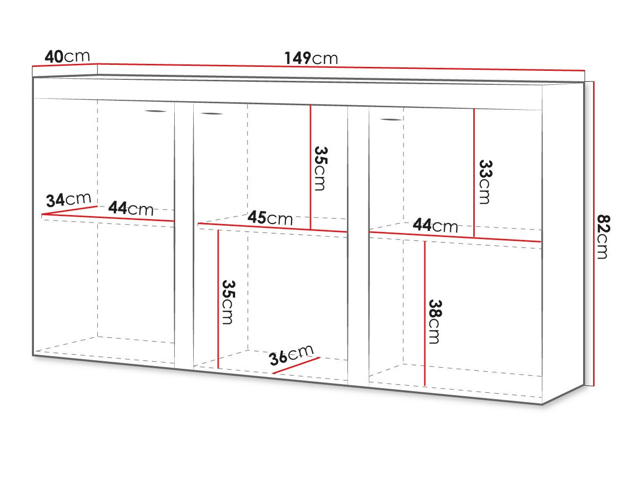 Ormarić Tucson 121 (Belo)