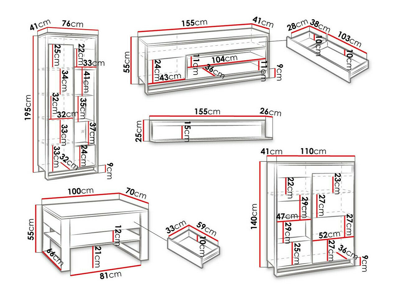 Set za dnevnu sobu Luliru 134