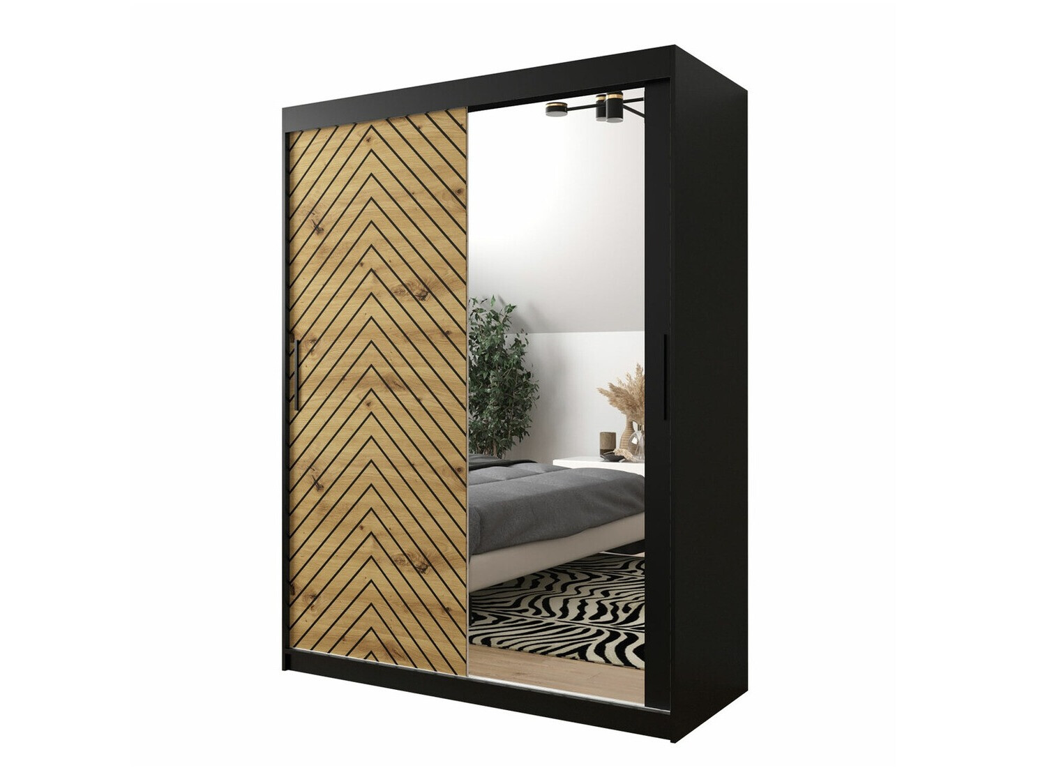 Ormar Hartford 311 (Crno + Artisan hrast)