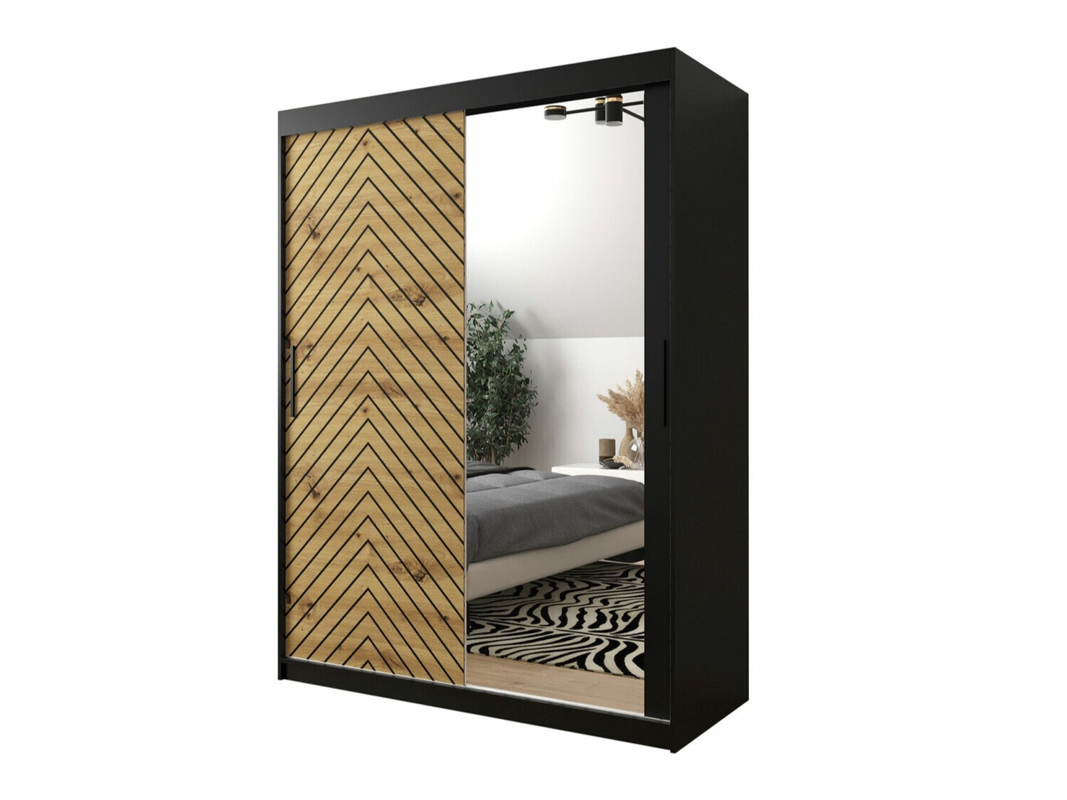 Ormar Hartford 311 (Crno + Artisan hrast)