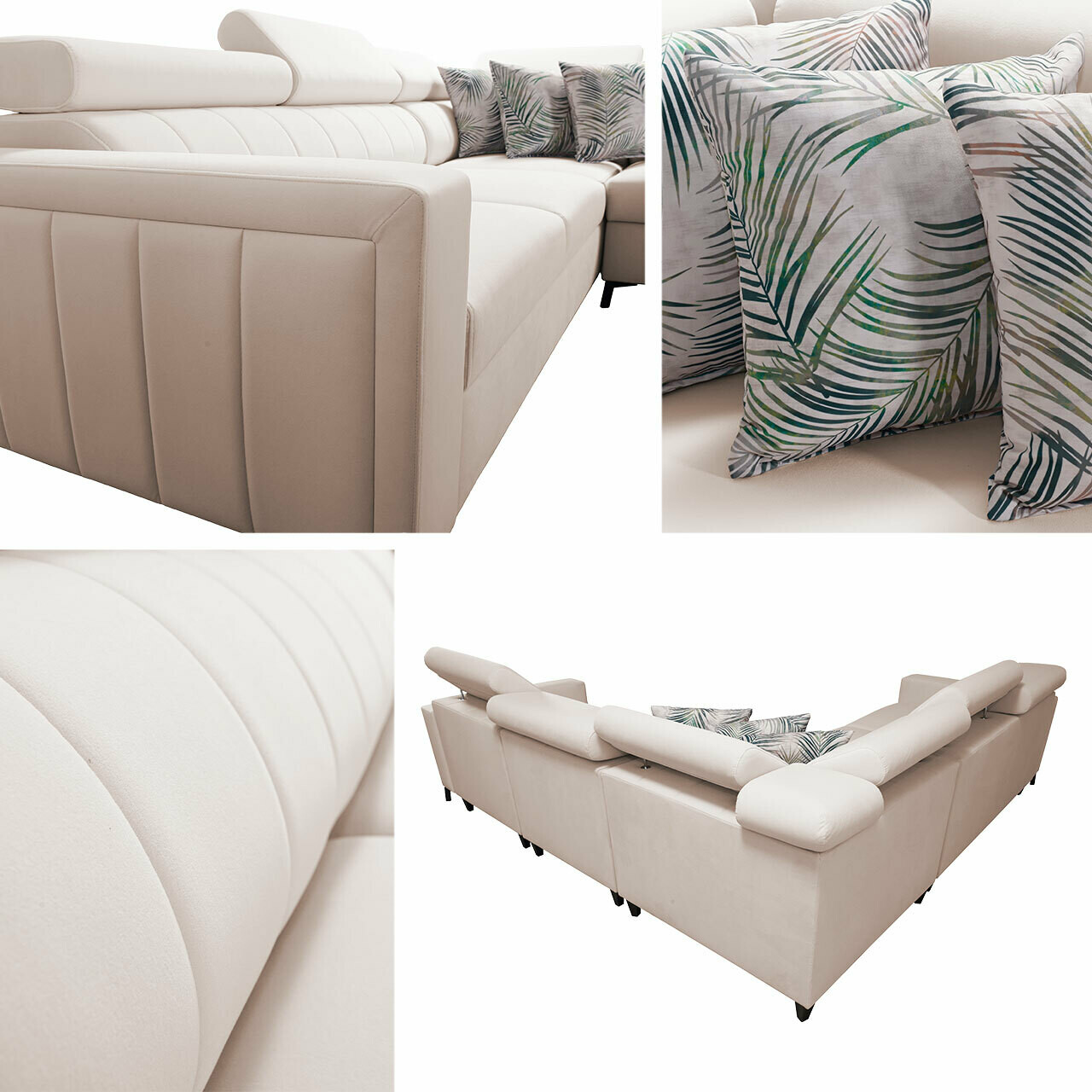 Ugaona sofa Sarasota 152 (Mono 231 + Botanical 36)
