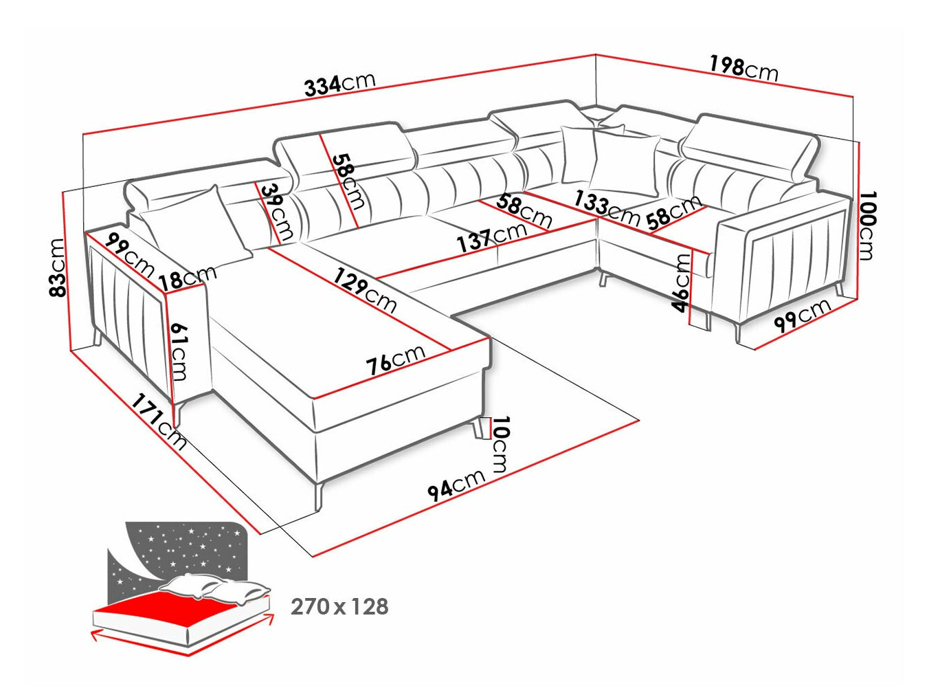 Ugaona sofa Sarasota 153 (Mono 244 + Botanical 36)