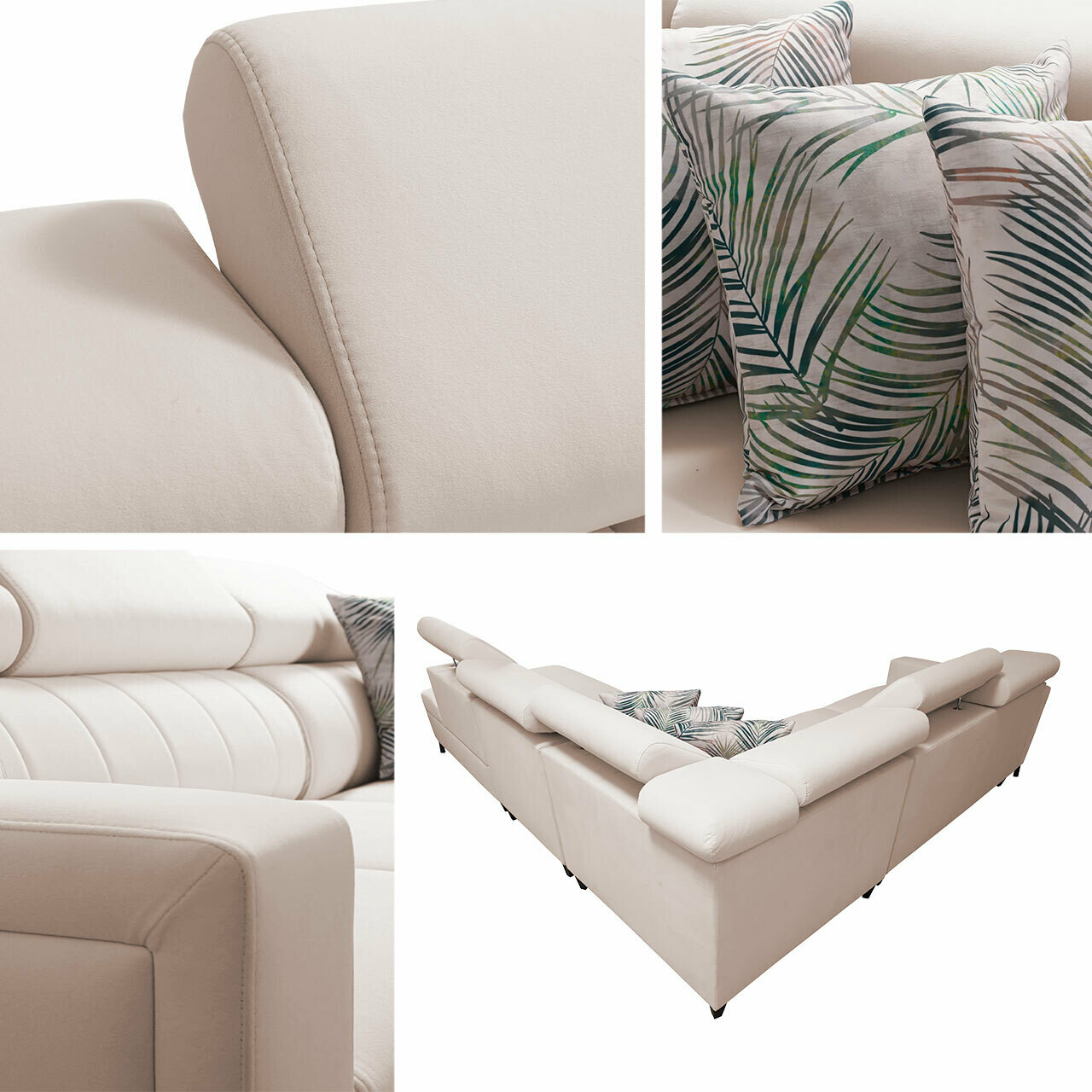 Ugaona sofa Sarasota 156 (Mono 242 + Botanical 36)
