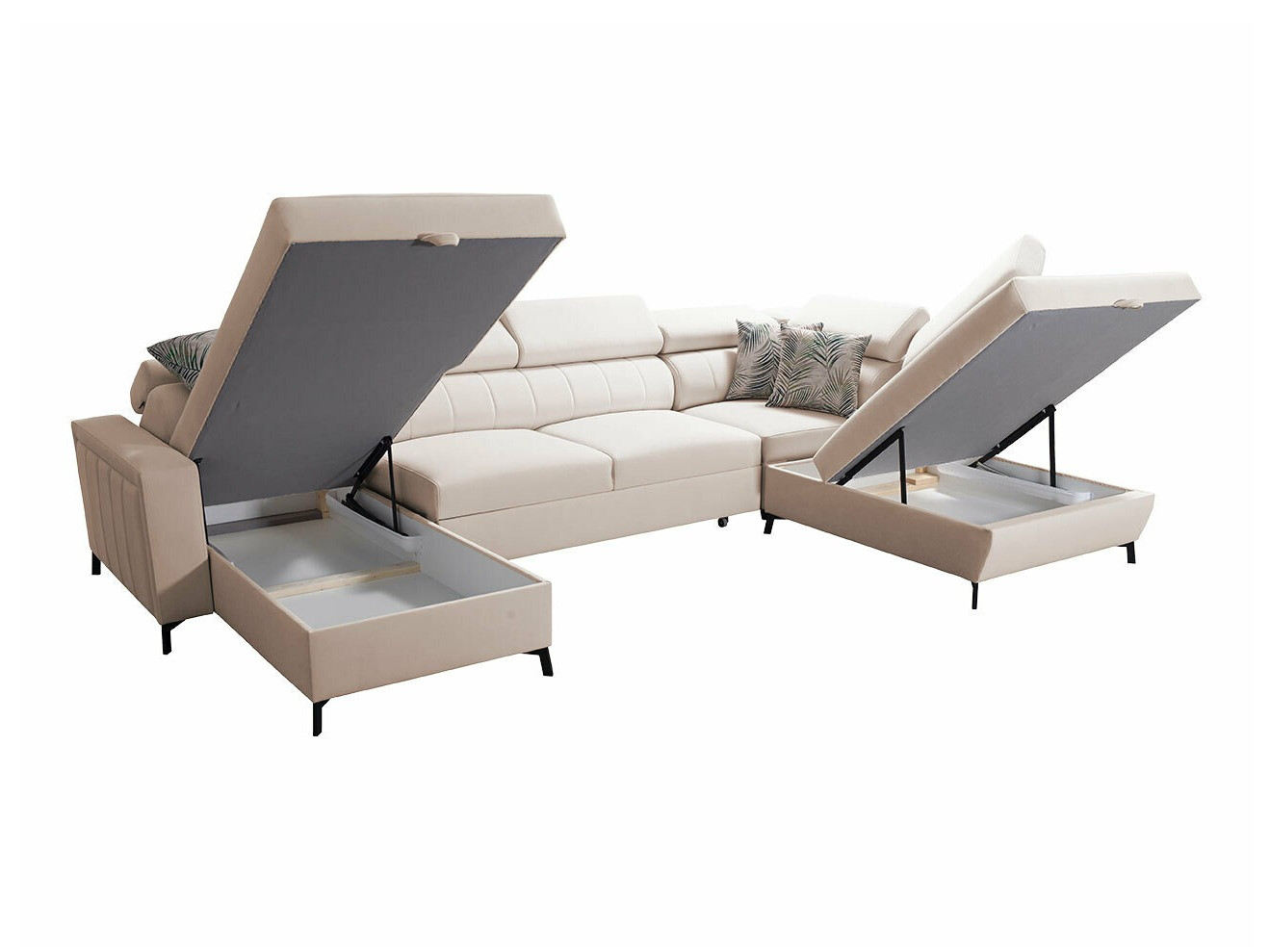 Ugaona sofa Sarasota 158 (Mono 235 + Botanical 36)