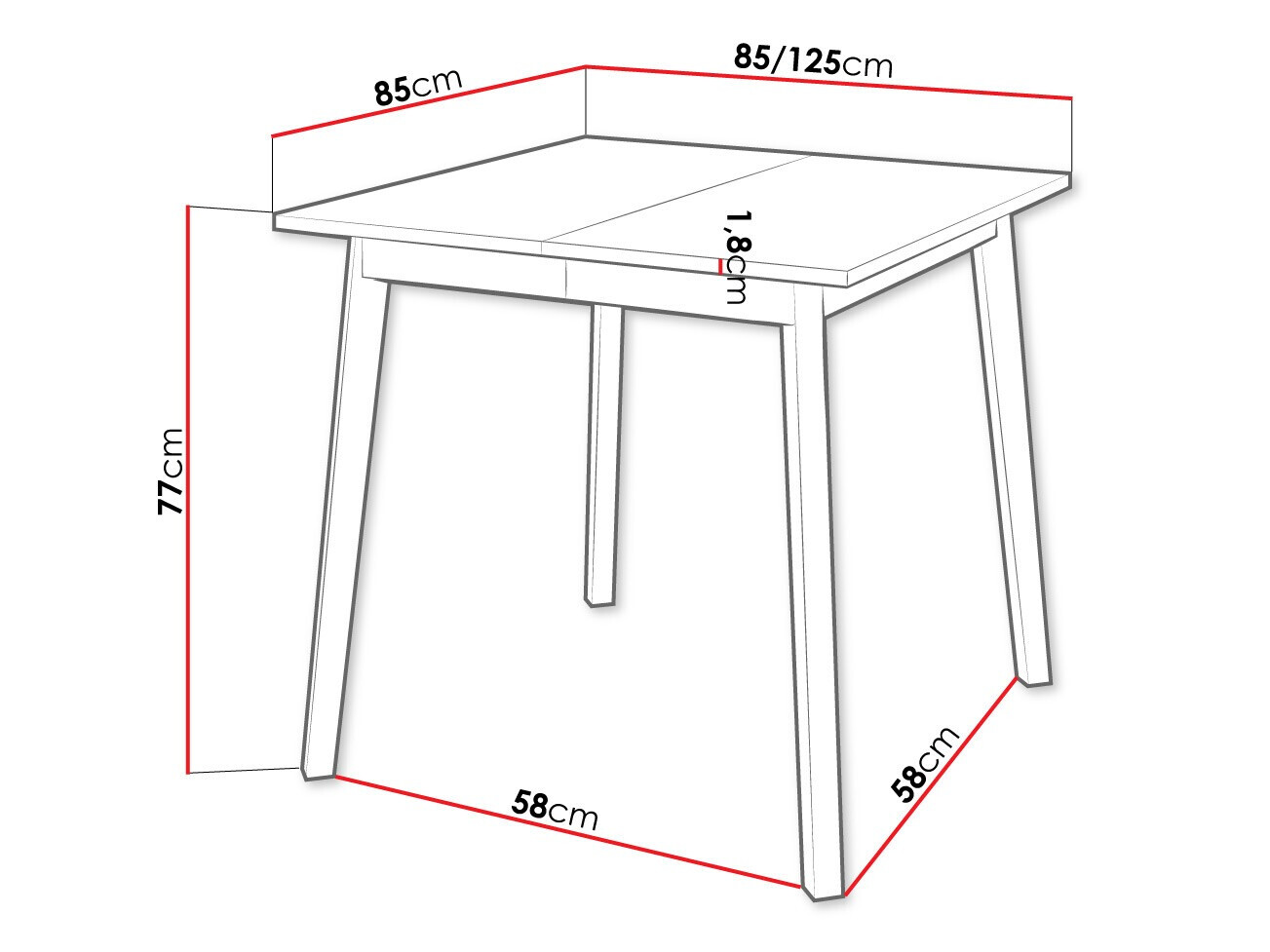 Sto Edmond 109 (Sivi mermer + Crno)