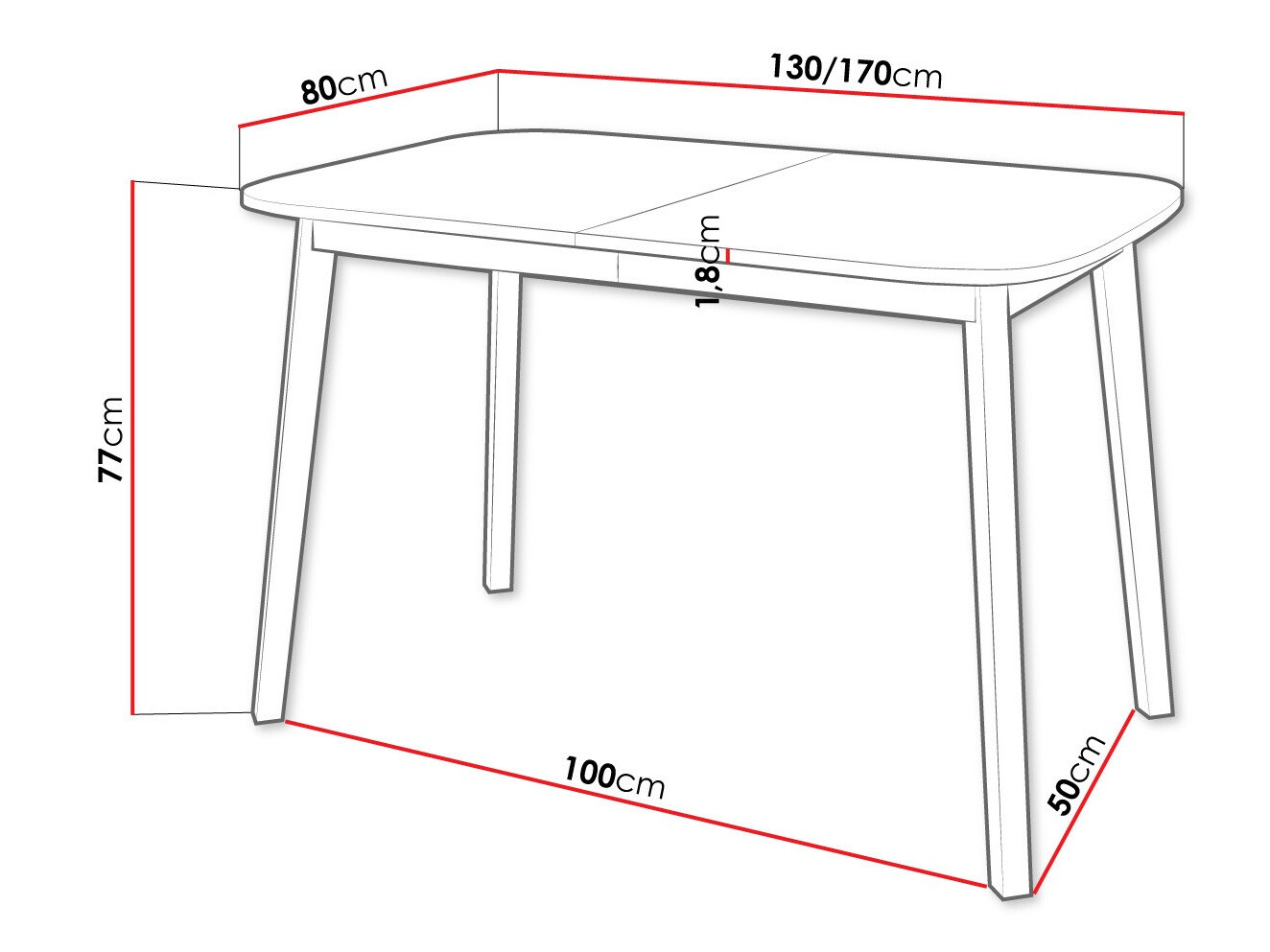 Sto Edmond 110 (Zanatski zlatni hrast + Crno)