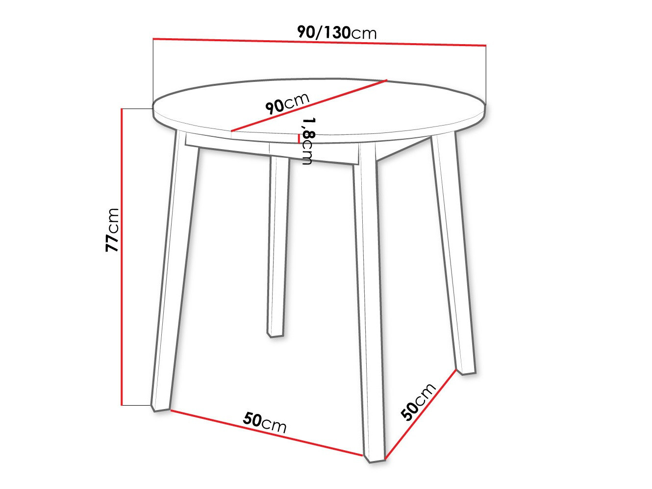 Sto Edmond 112 (Zanatski zlatni hrast + Crno)