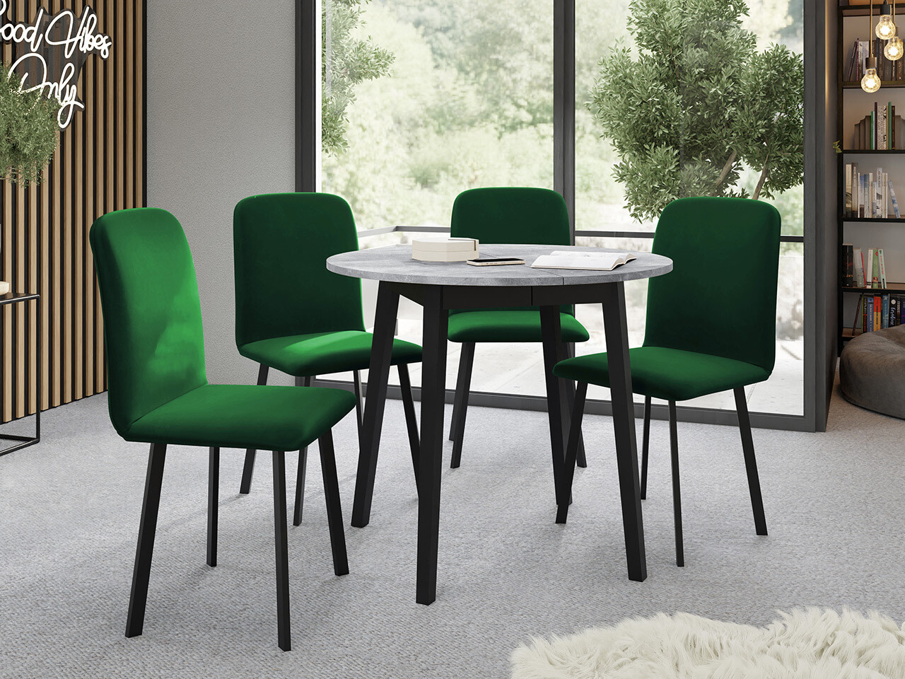 Sto Edmond 112 (Sivi mermer + Crno)