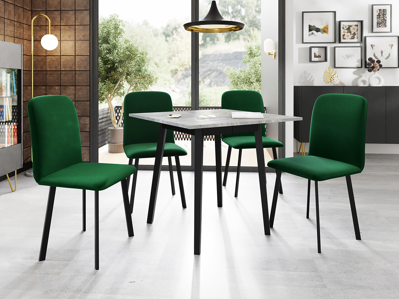 Trpezarijski set Edmond 116 (Amor Velvet 4311)