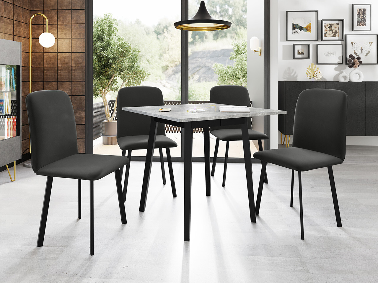Trpezarijski set Edmond 116 (Amor Velvet 4321)
