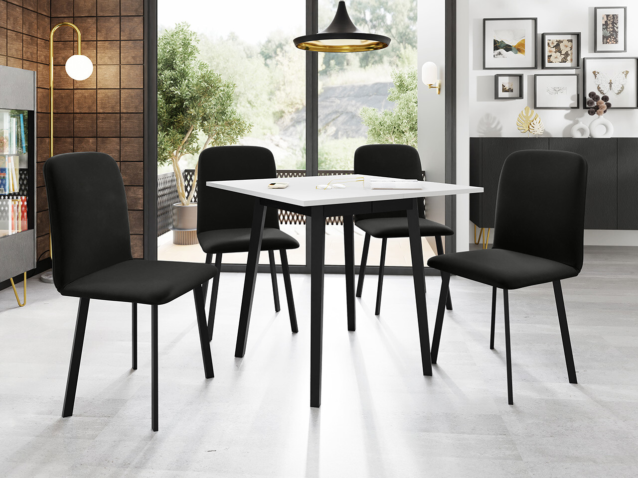 Trpezarijski set Edmond 116 (Amor Velvet 4322)