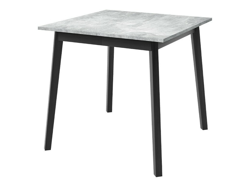 Trpezarijski set Edmond 116 (Sivi mermer + Crno)