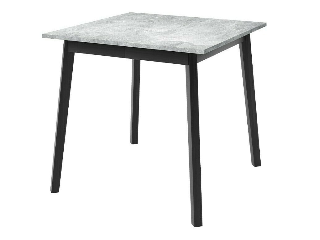 Trpezarijski set Edmond 116 (Sivi mermer + Crno)