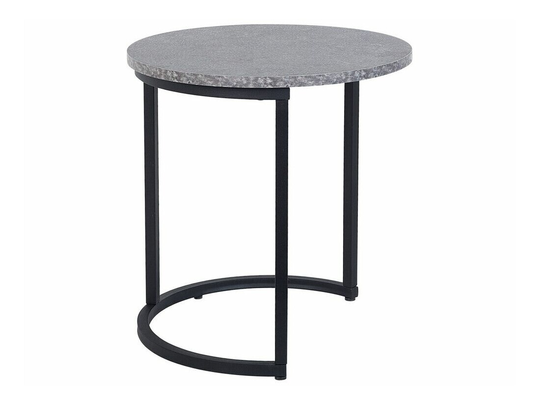 Set pomoćnih stočića Berwyn 759 (Crno + Beton)