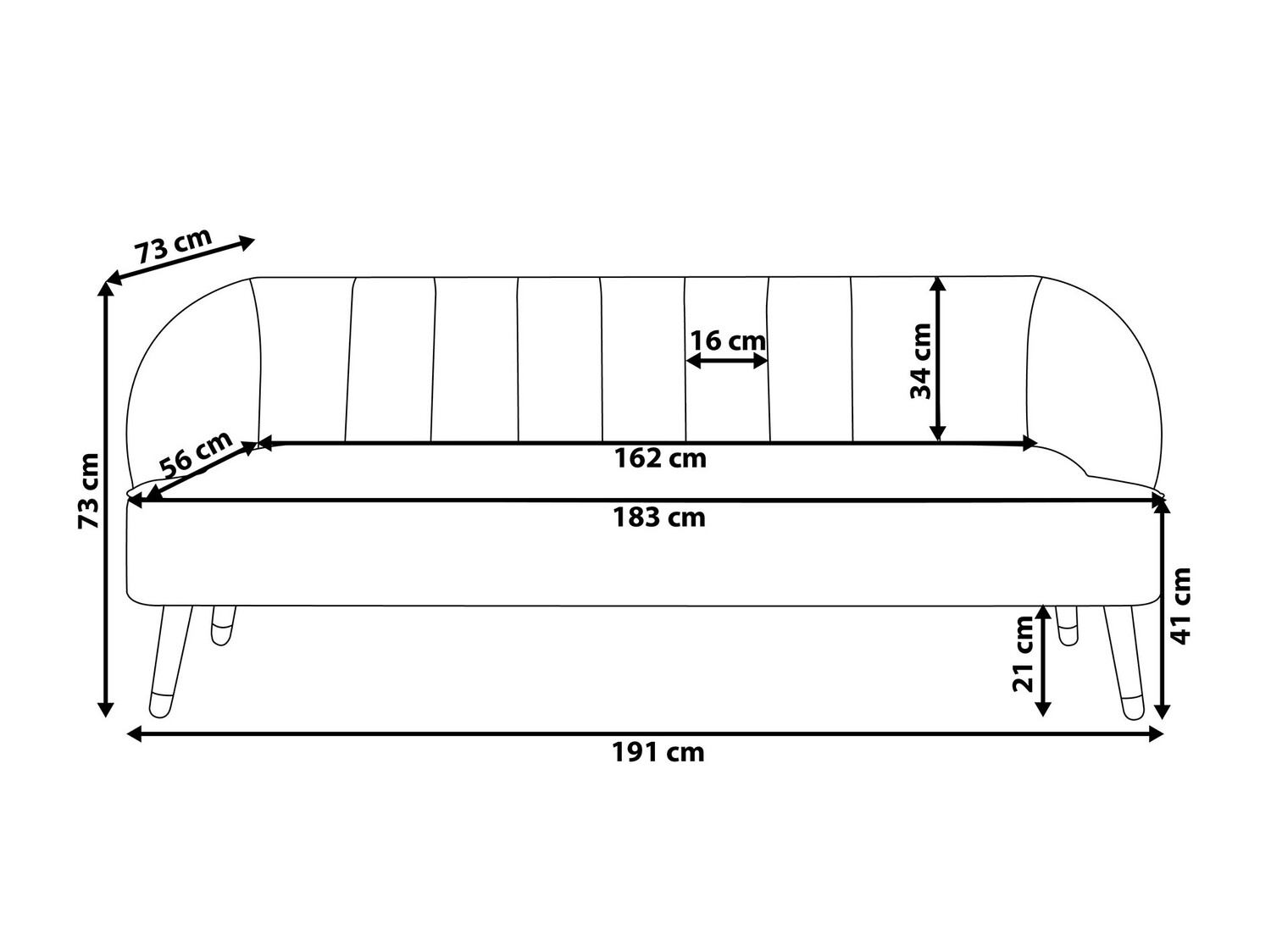 Sofa Berwyn 752 (Plava)