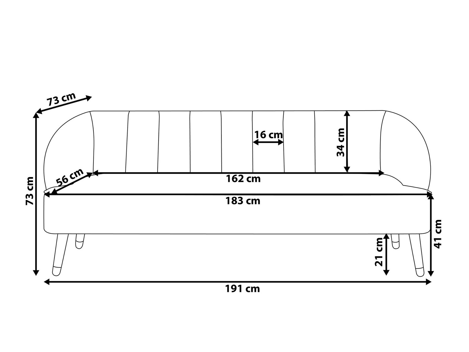 Sofa Berwyn 752 (Zelena)