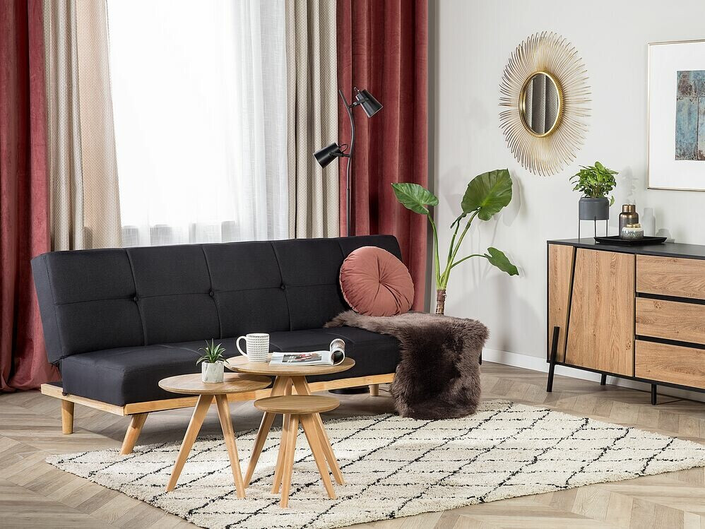 Sofa na razvlačenje Berwyn 747 (Crno)