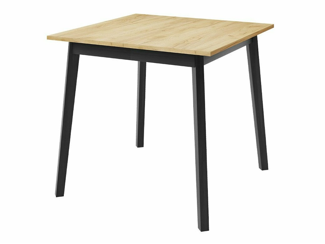 Trpezarijski set Edmond 116 (Zanatski zlatni hrast + Crno)