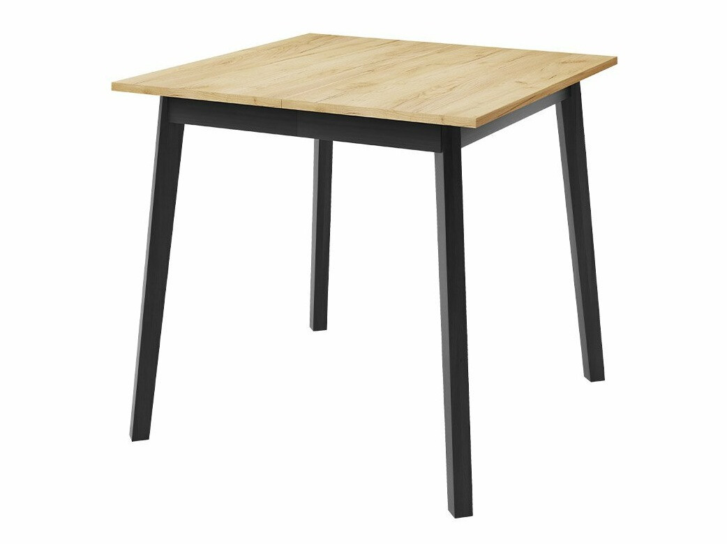 Trpezarijski set Edmond 116 (Zanatski zlatni hrast + Crno)