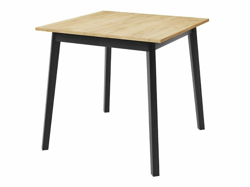 Trpezarijski set Edmond 116 (Zanatski zlatni hrast + Crno)