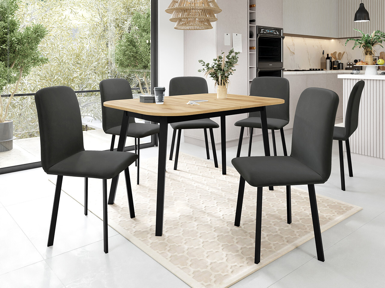 Trpezarijski set Edmond 117 (Amor Velvet 4321)