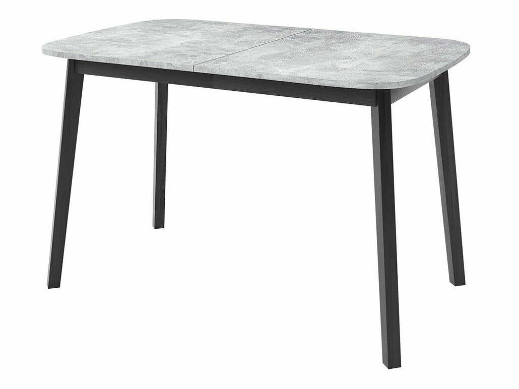 Trpezarijski set Edmond 117 (Sivi mermer + Crno)