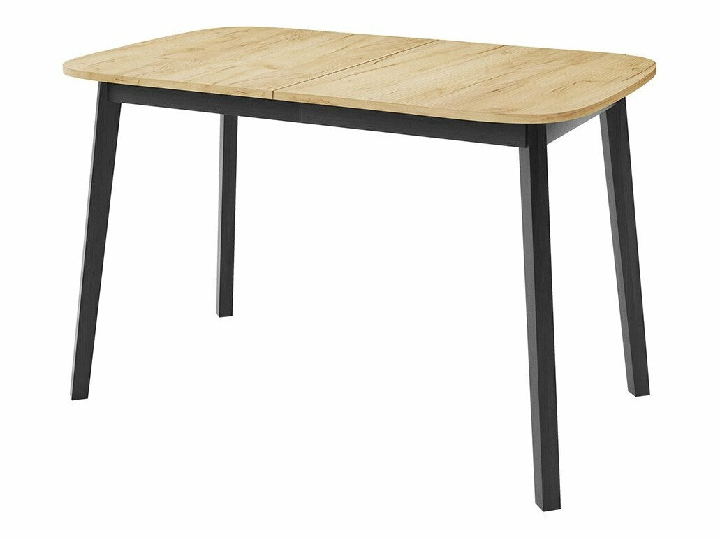 Trpezarijski set Edmond 117 (Zanatski zlatni hrast + Crno)