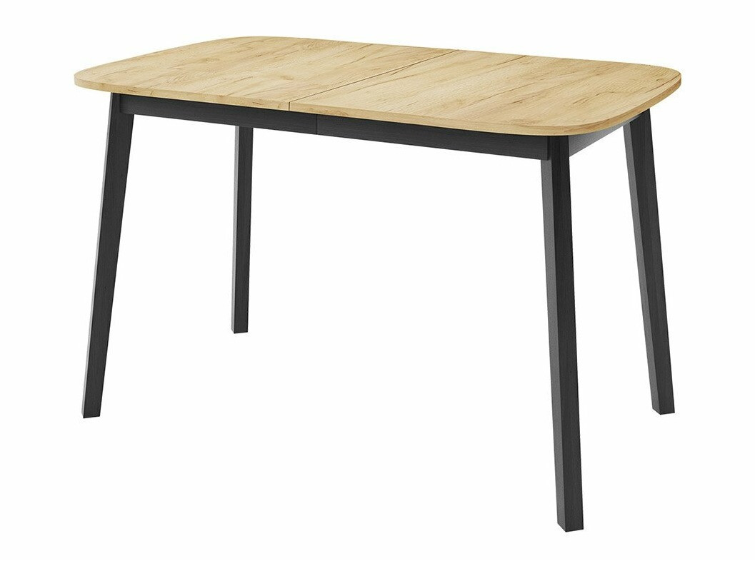 Trpezarijski set Edmond 117 (Zanatski zlatni hrast + Crno)