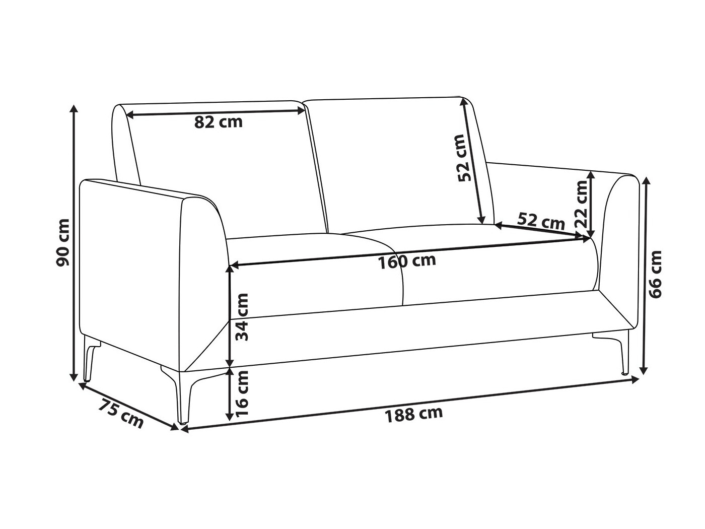 Sofa Berwyn 765 (Zelena)