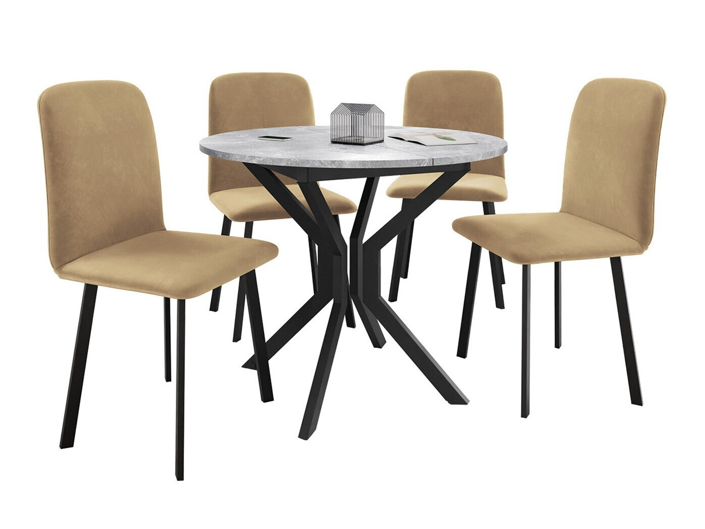 Trpezarijski set Edmond 118 (Amor Velvet 4302)