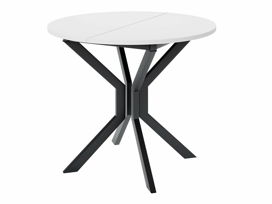 Trpezarijski set Edmond 118 (Belo + Crno)