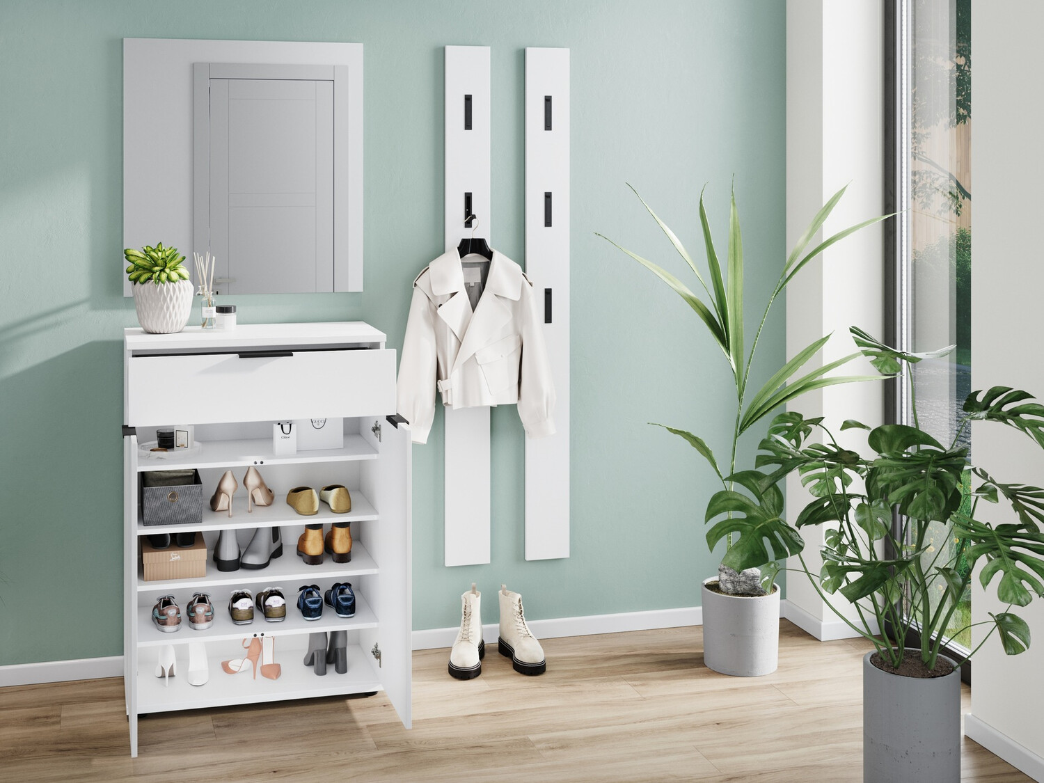 Set za hodnik Soliru 102 (Belo)