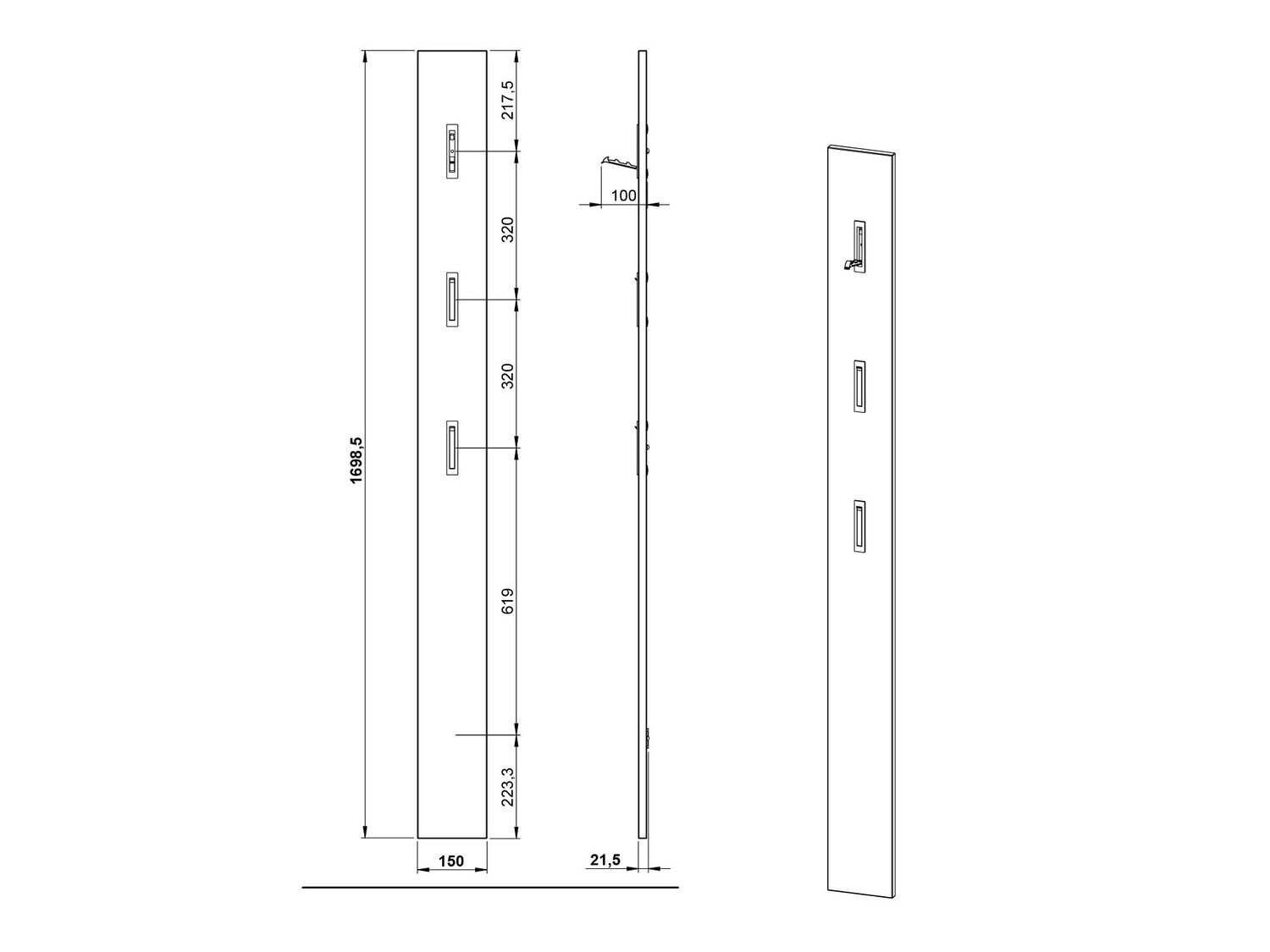 Set za hodnik Soliru 102 (Belo)