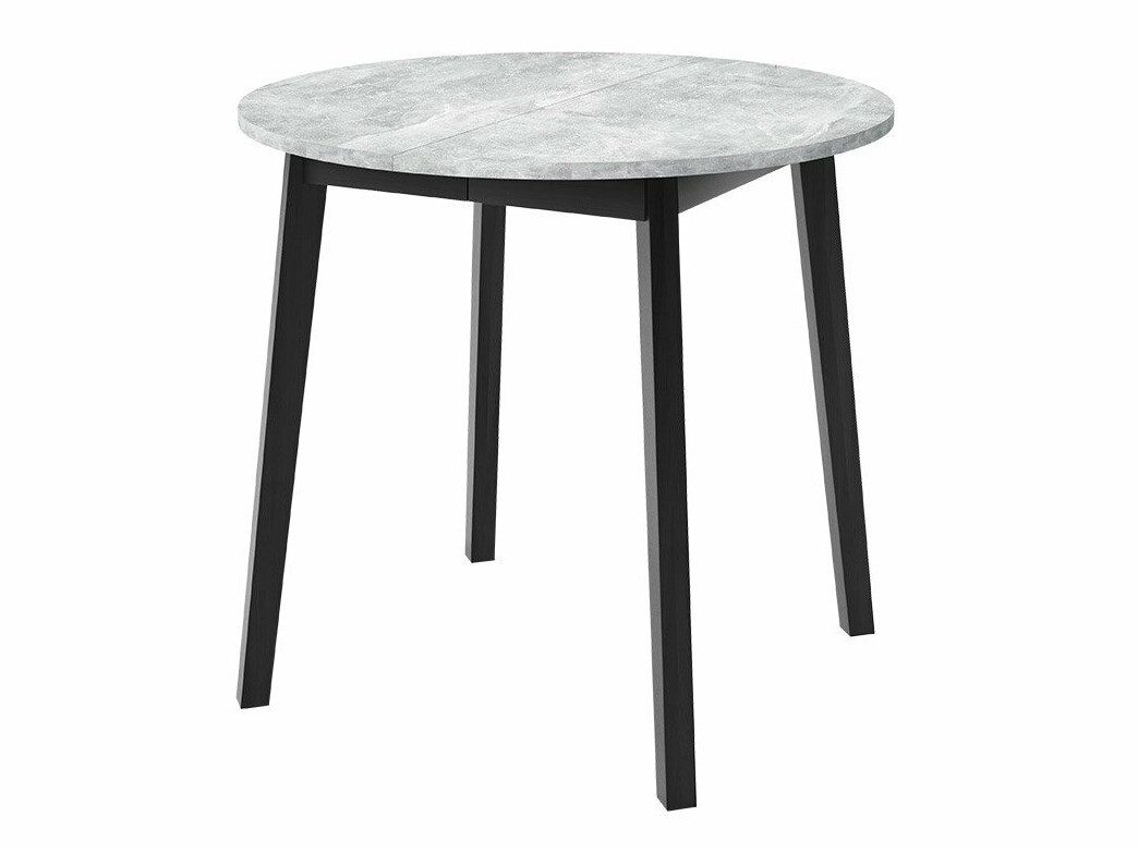 Trpezarijski set Edmond 119 (Sivi mermer + Crno)