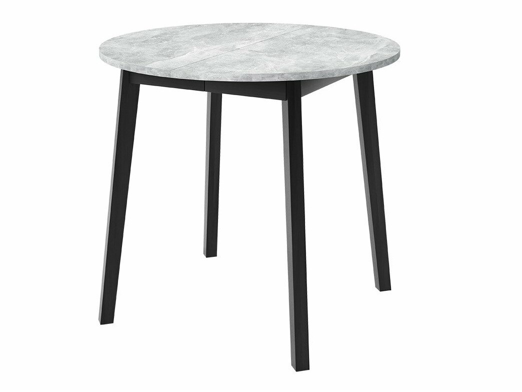 Trpezarijski set Edmond 119 (Sivi mermer + Crno)