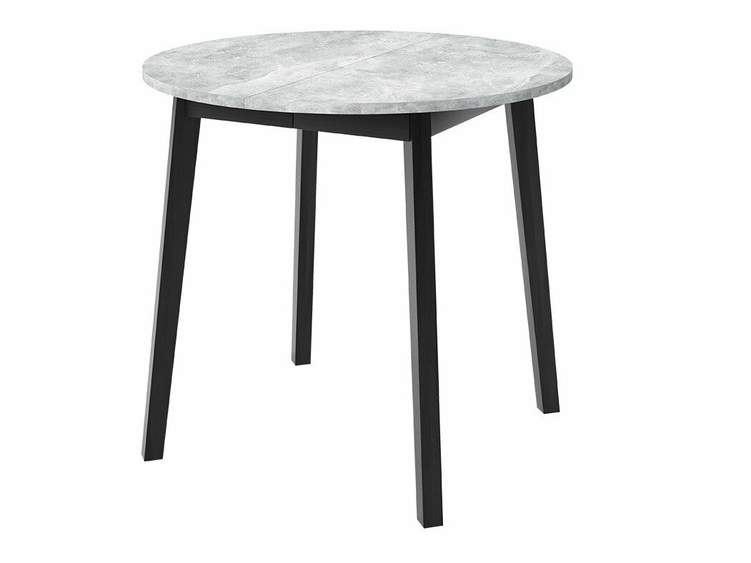 Trpezarijski set Edmond 119 (Sivi mermer + Crno)