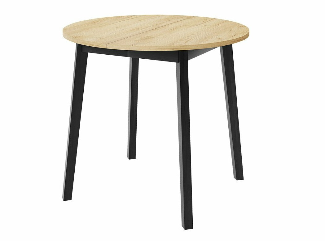 Trpezarijski set Edmond 119 (Zanatski zlatni hrast + Crno)