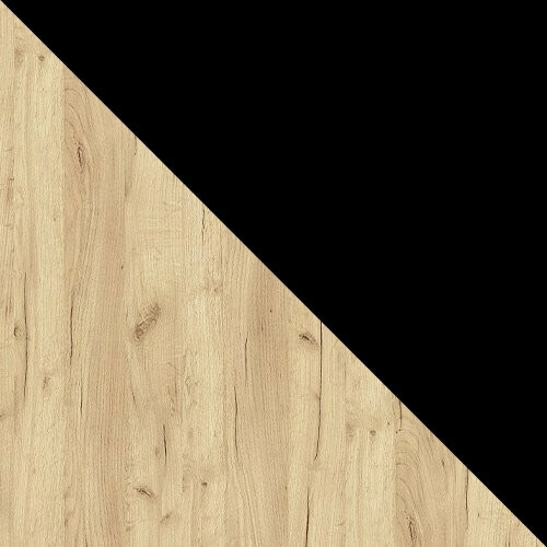 Trpezarijski set Edmond 119 (Zanatski zlatni hrast + Crno)