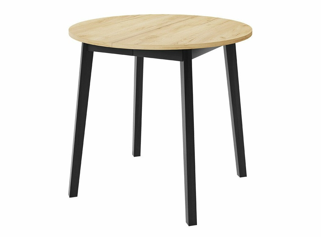 Trpezarijski set Edmond 119 (Zanatski zlatni hrast + Crno)