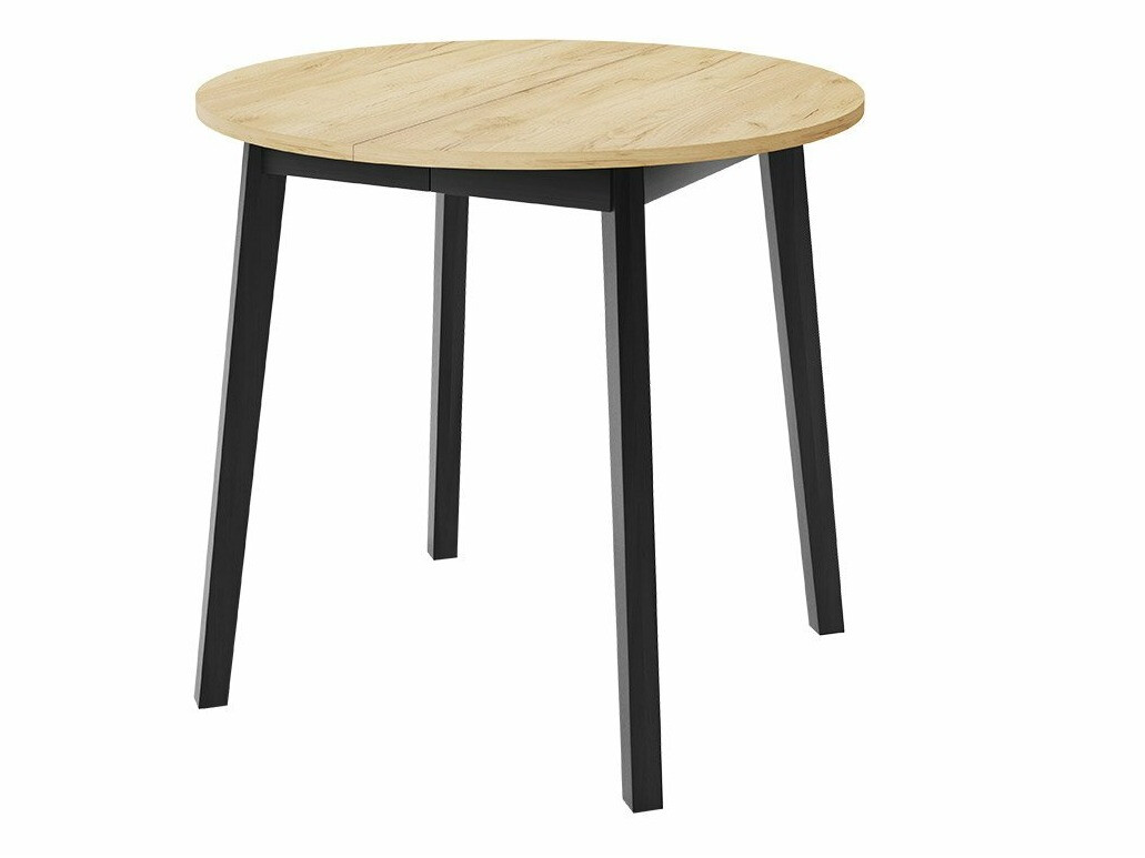 Trpezarijski set Edmond 119 (Zanatski zlatni hrast + Crno)