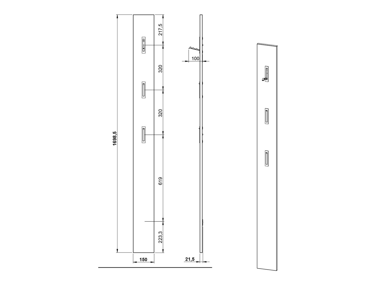 Set za hodnik Soliru 104 (Belo)