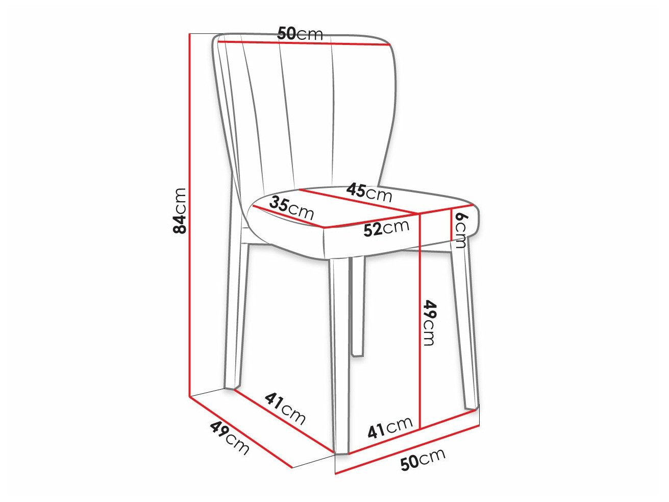 Stolica Racine 130 (Crno + Magic Velvet 2225)