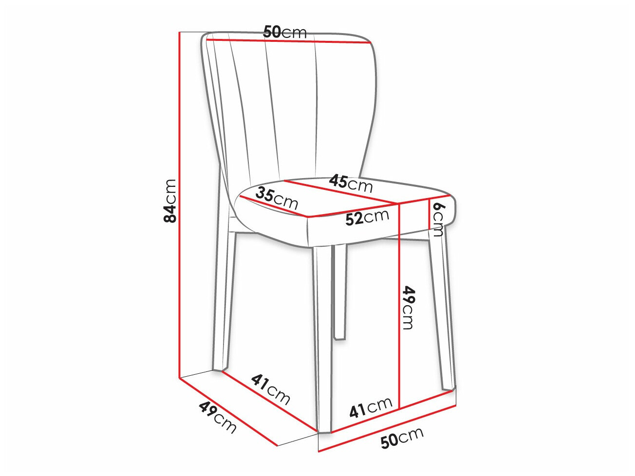 Stolica Racine 130 (Crno + Magic Velvet 2250)