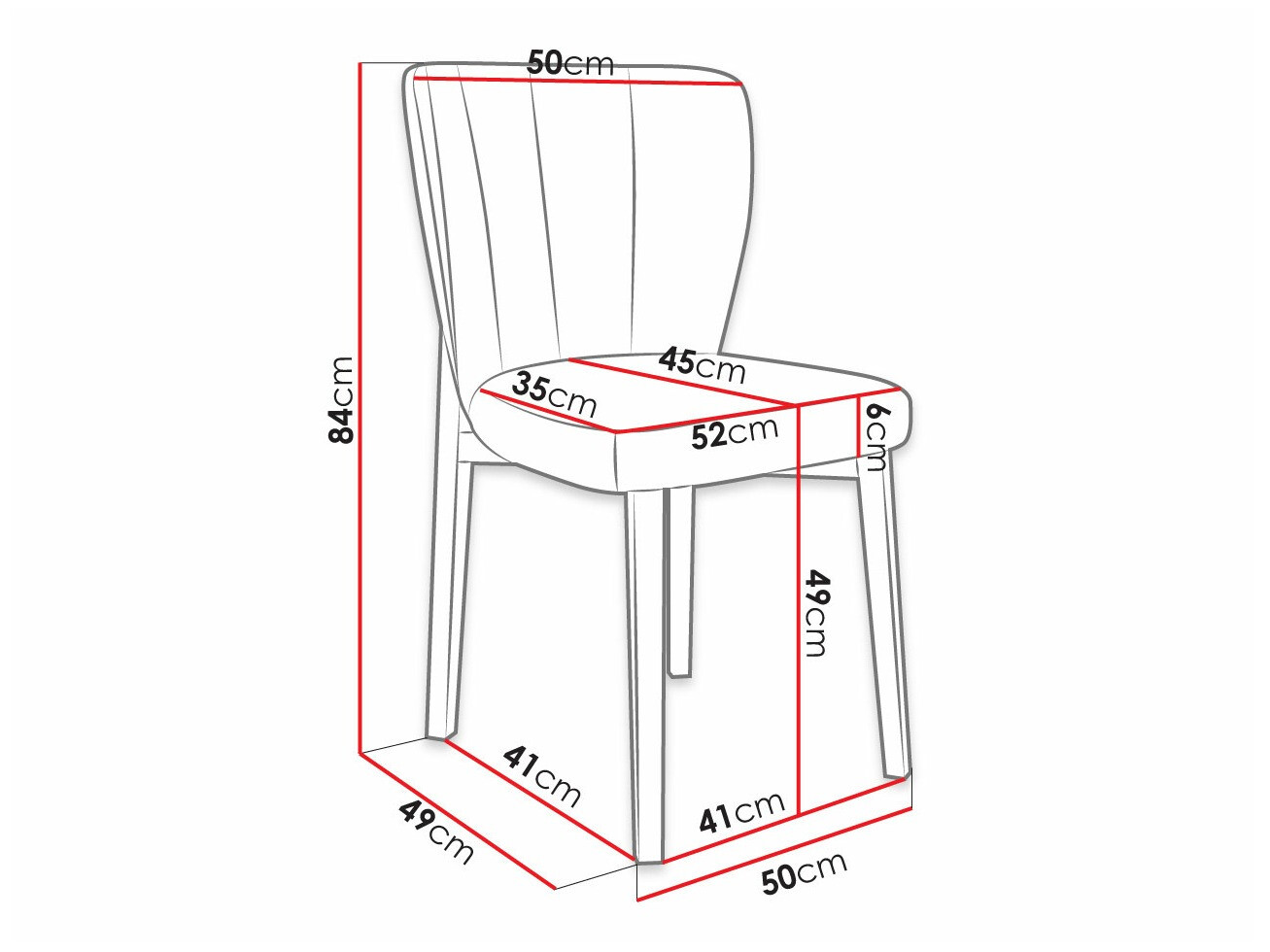 Stolica Racine 130 (Crno + Magic Velvet 2258)