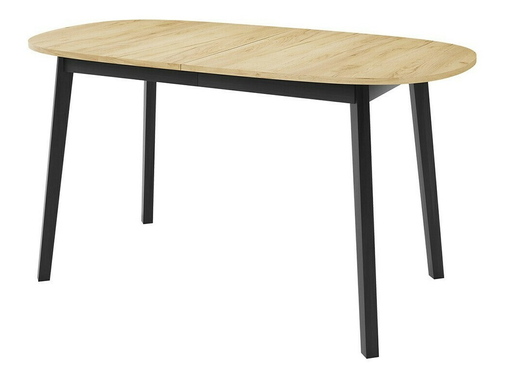 Trpezarijski set Edmond 121 (Zanatski zlatni hrast + Crno)