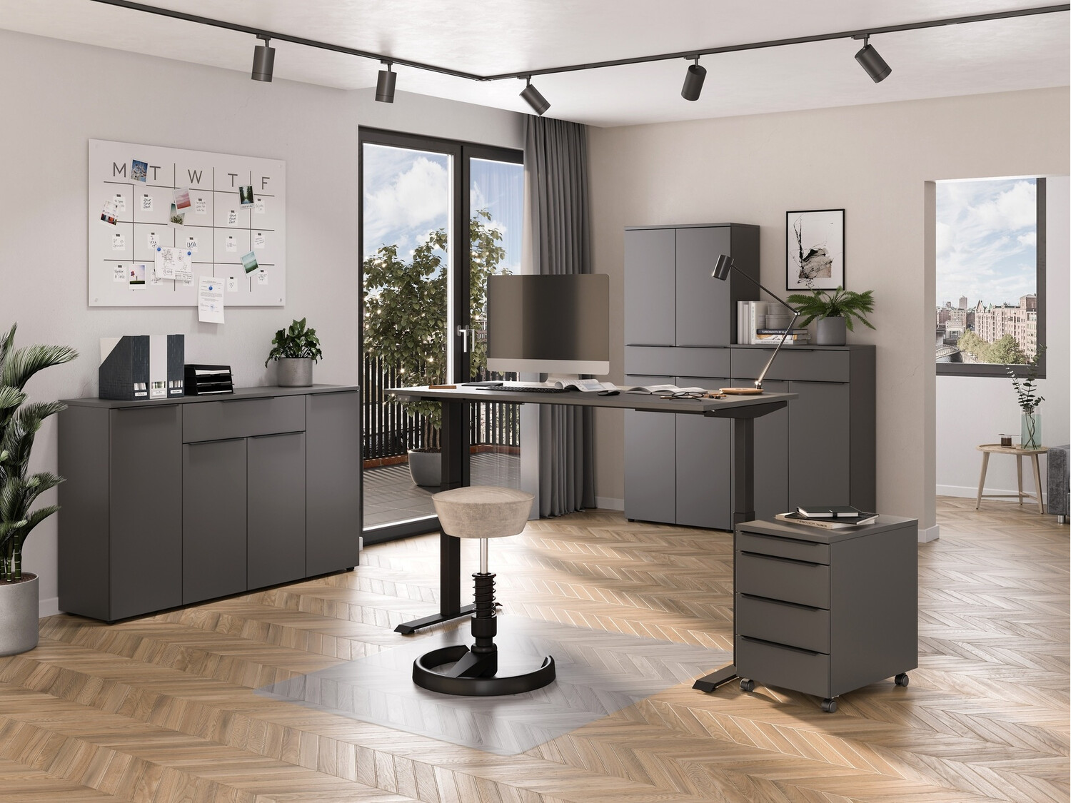 Komoda Feltoru 105 (Graphite)