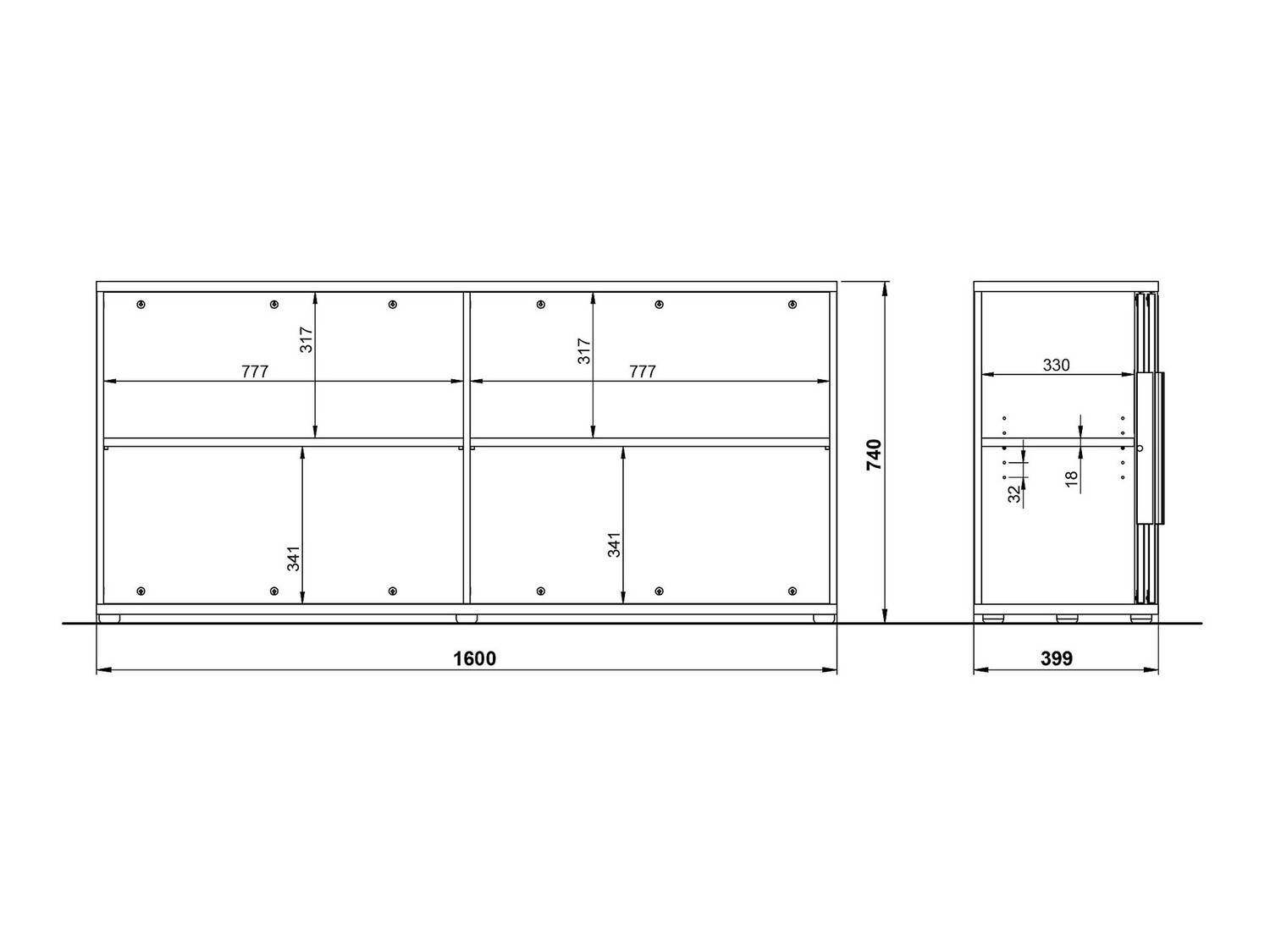 Ormarić Feltoru 104 (Belo)